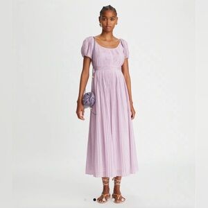 Tory Burch Purple Plaid Pleated Dress - Worn Once - Size 10